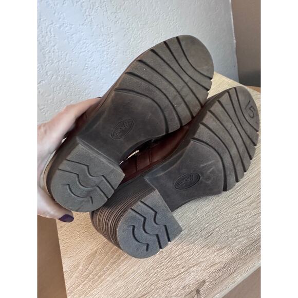 Euro Soft by Sofft Faux Leather Brown Heel Loafers Womens Size 7.5 - Picture 7 of 9